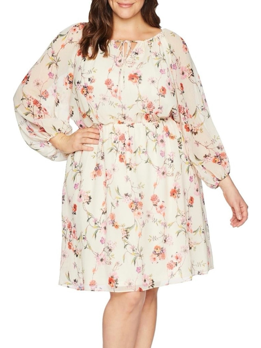 Adrianna Papell Floral Print Dress